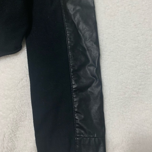 By & By Black Leather Cardigan - Picture 3 of 5